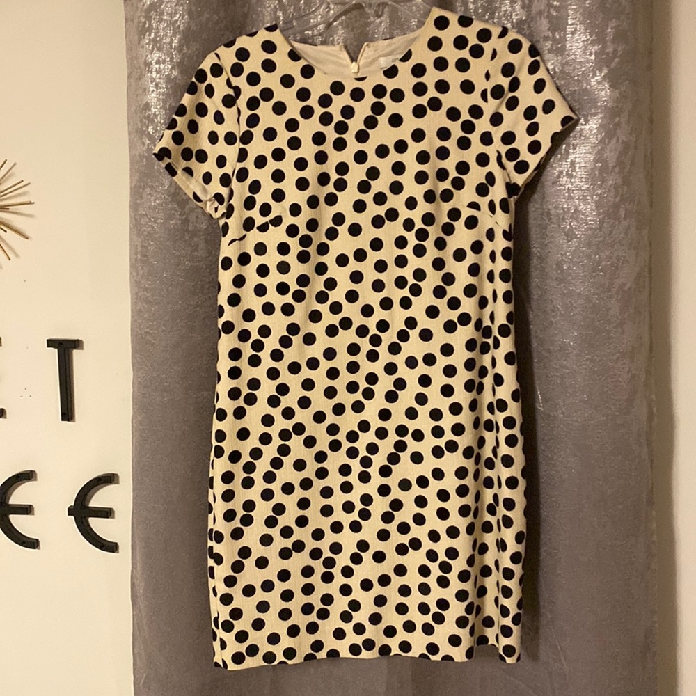 J.CREW polka dotted mini dress